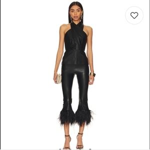 Amanda Uprichard Black Halter Top